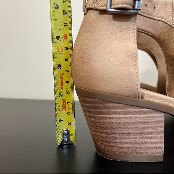 Lucky Brand Barimo Leather Peep Toe Ankle Fashion Heels - Picture 12 of 12